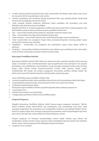 Pendidikan inklusif | DOCX