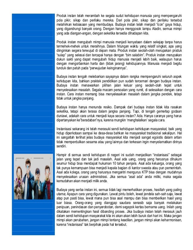 Pendidikan Instan Telisik Sisi Lain Praktek Pendidikan Kekinian