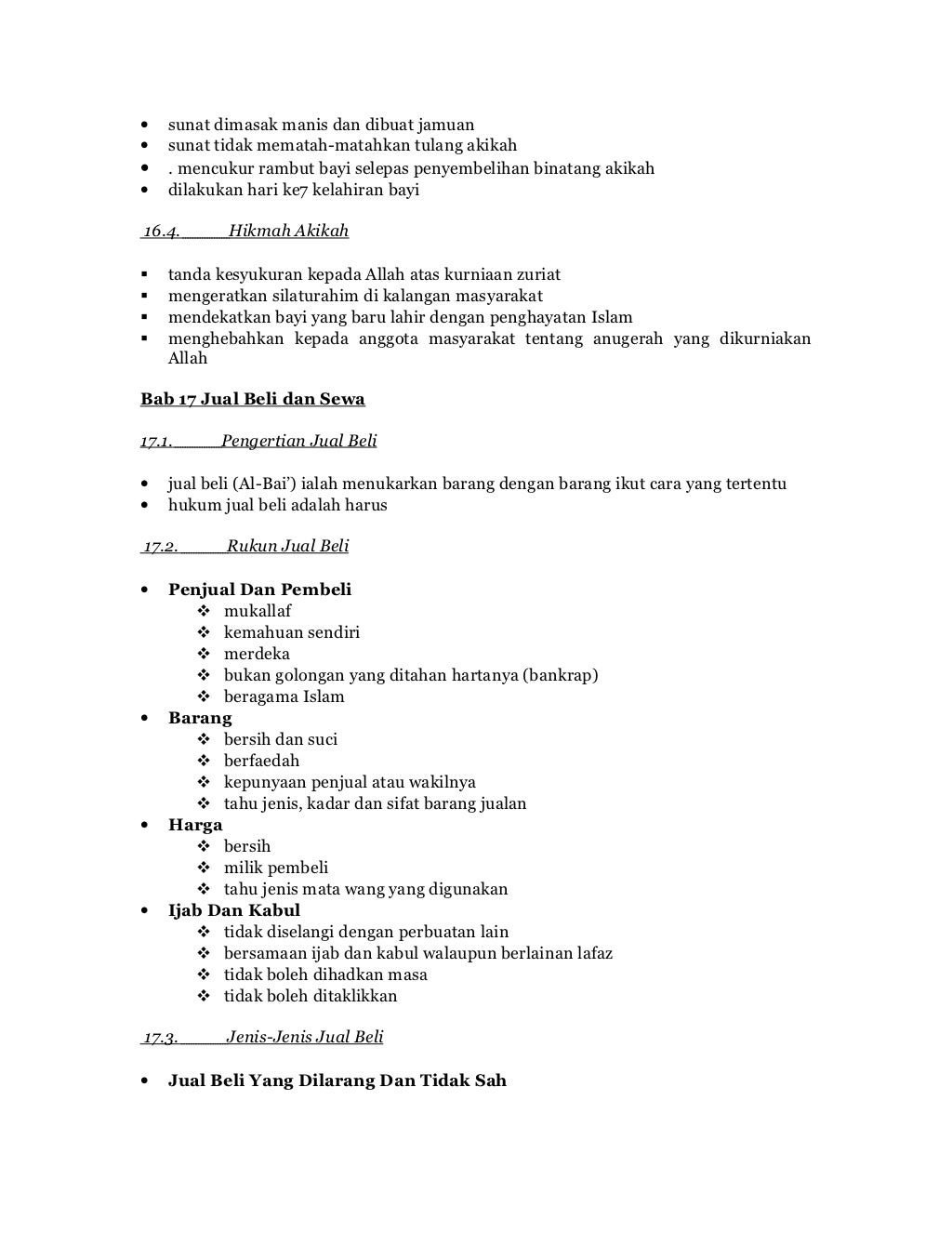 Pendidikan Islam Tingkatan 4