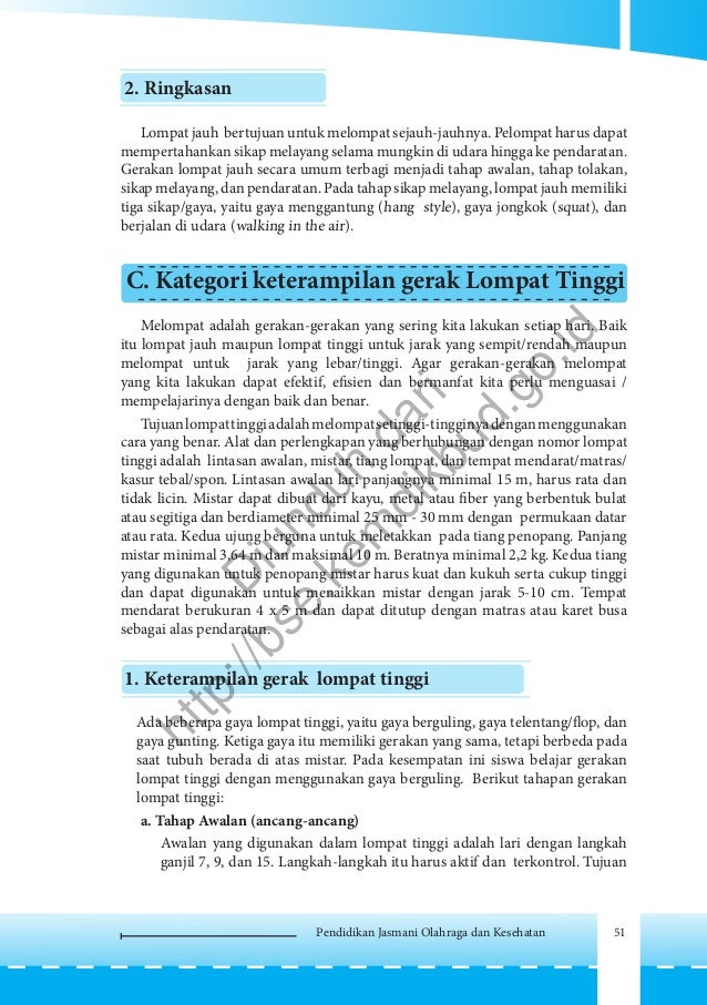 Pendidikan jasmani, olahraga, dan kesehatan (buku siswa)