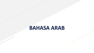 BAHASA ARAB