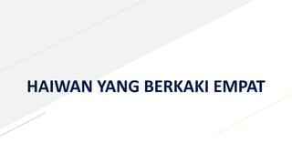 HAIWAN YANG BERKAKI EMPAT
