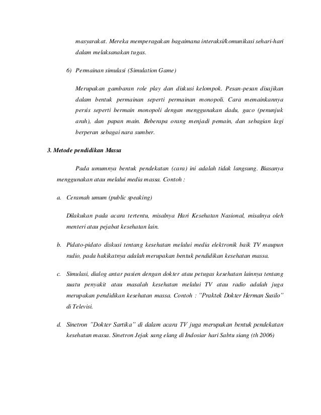 Pendidikan kesehatan masyarakat