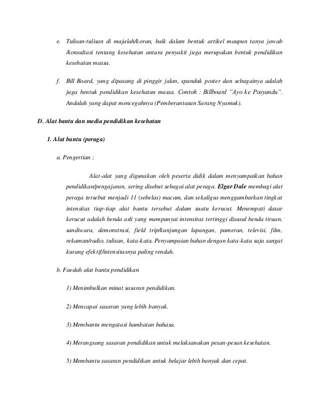Pendidikan kesehatan masyarakat