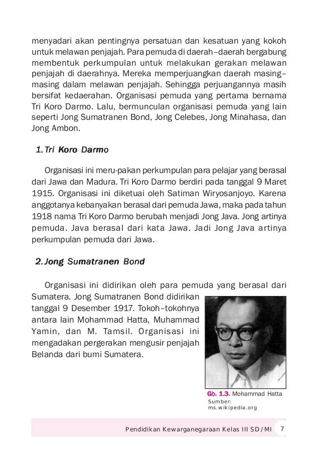 Pendidikan kewarganegaraan kelas 3 MI Pendidikan kewarganegaraan kelas 3 MI