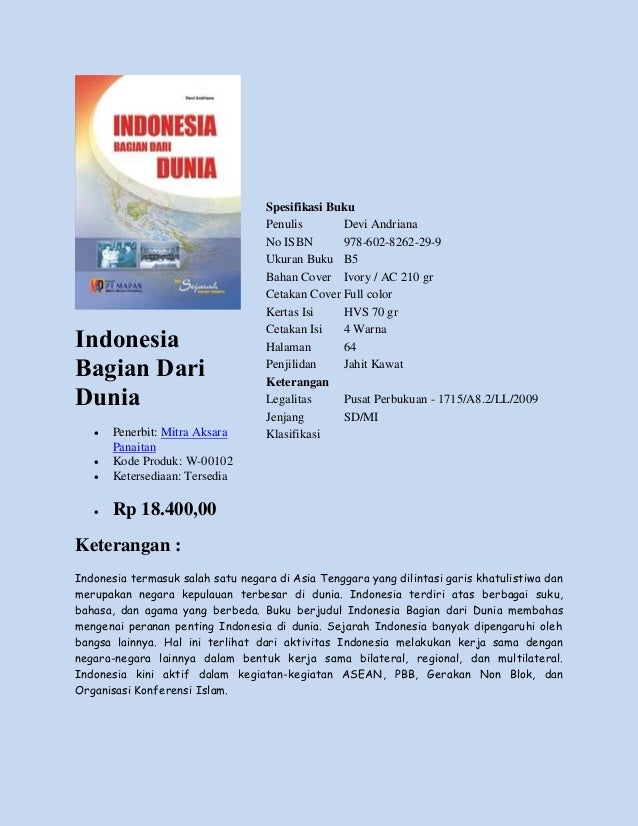 Buku Pendidikan Kewarganegaraan dipasarkan oleh Perusahaan 