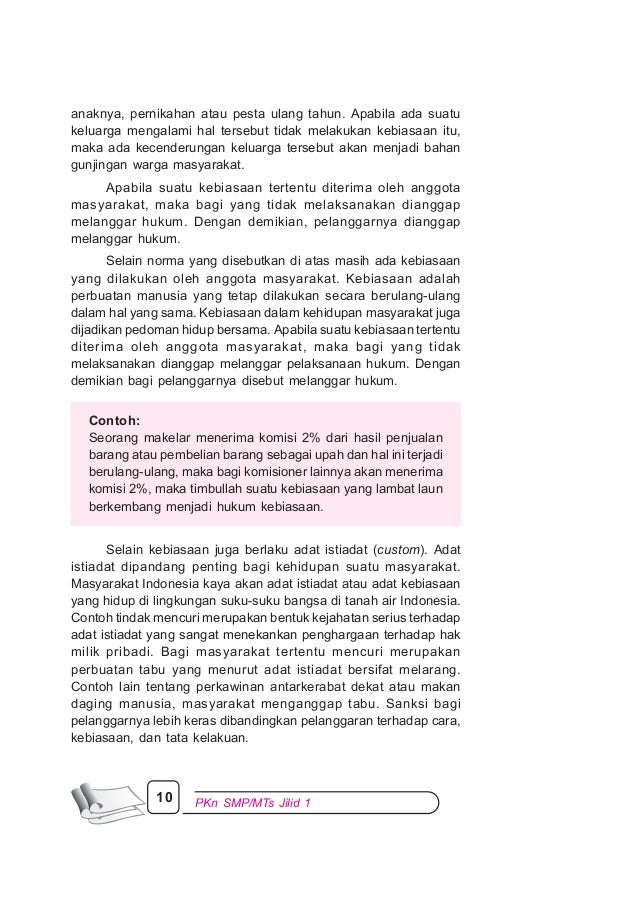 Pendidikan kewarganegaraan 1_kelas_7_parsono_2009