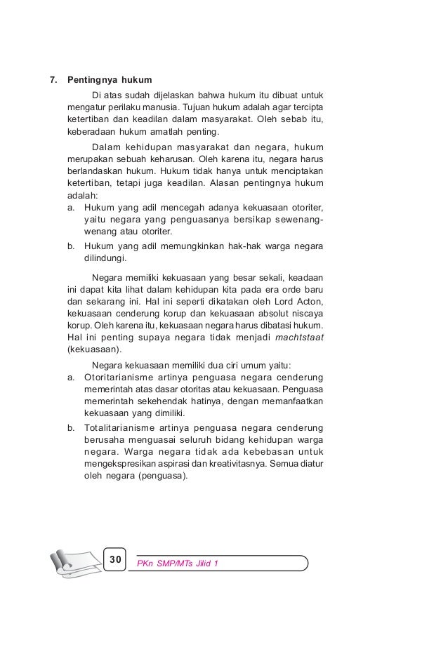 Pendidikan kewarganegaraan 1_kelas_7_parsono_2009
