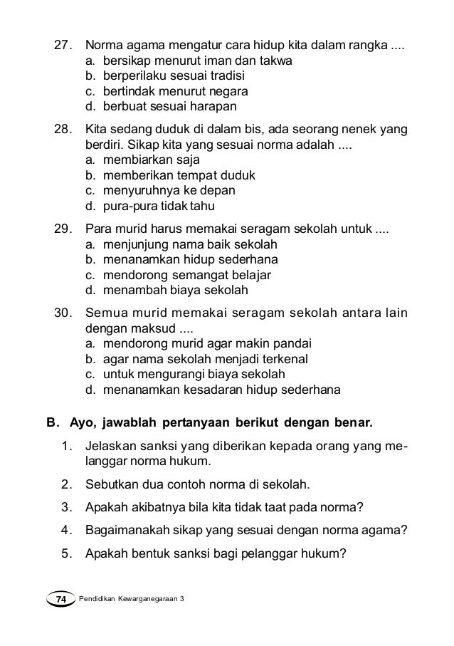 Pendidikan Kewarganegaraan Bangga Menjadi Insan Pancasila Untuk Kela