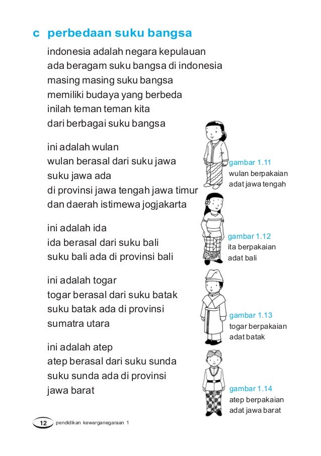 Pendidikan Kewarganegaraan Kelas 1 Sarjan