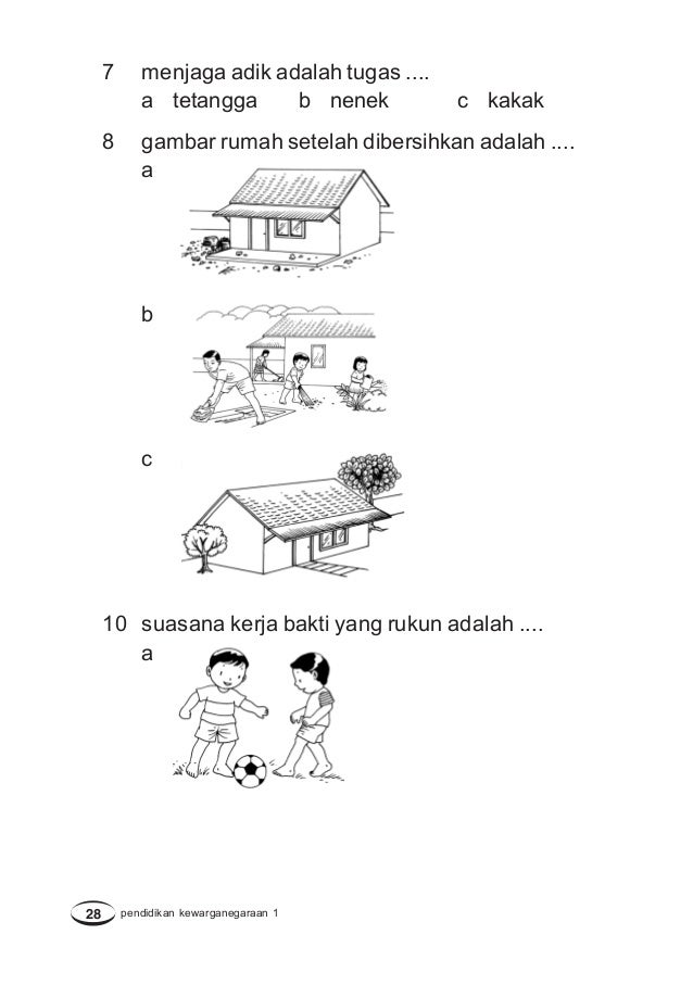 Pendidikan Kewarganegaraan Kelas 1 Sarjan