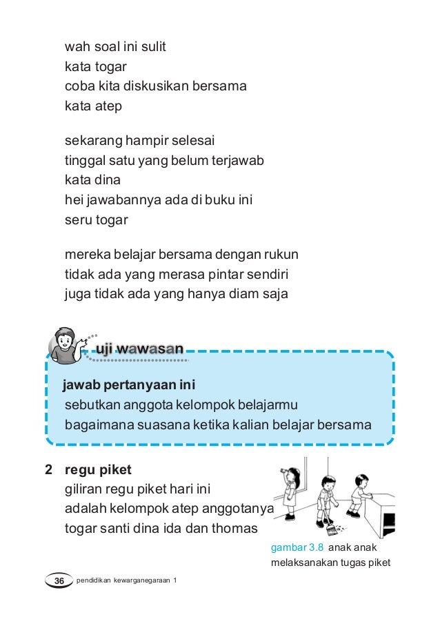 Pendidikan Kewarganegaraan Kelas 1 Sarjan