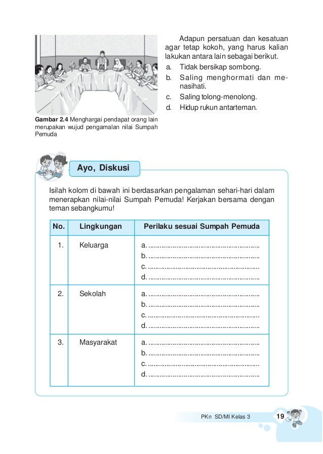 Pendidikan Kewarganegaraan Kelas 3 Slamet