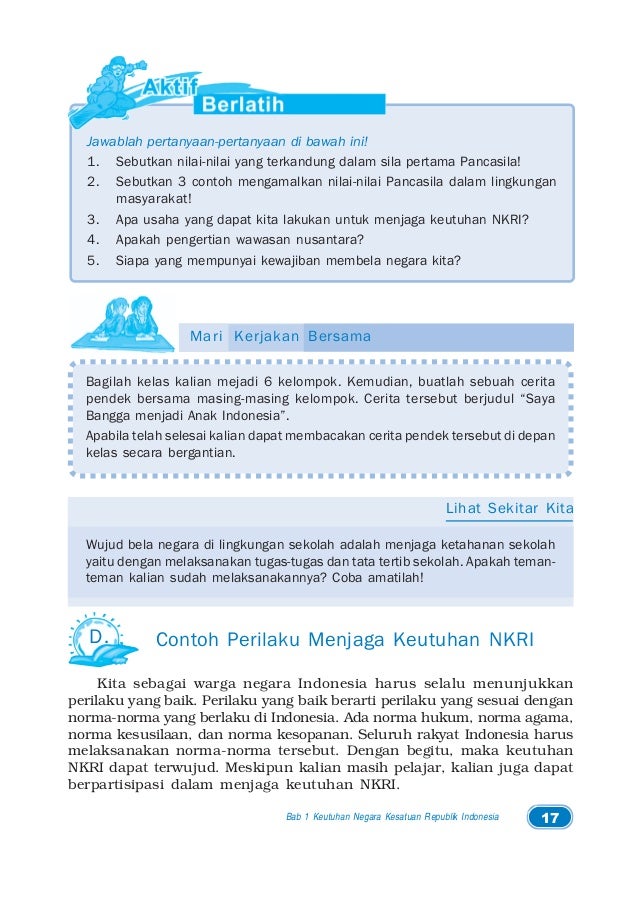 Pendidikan Kewarganegaraan Kelas 5 Sd Sutedjo