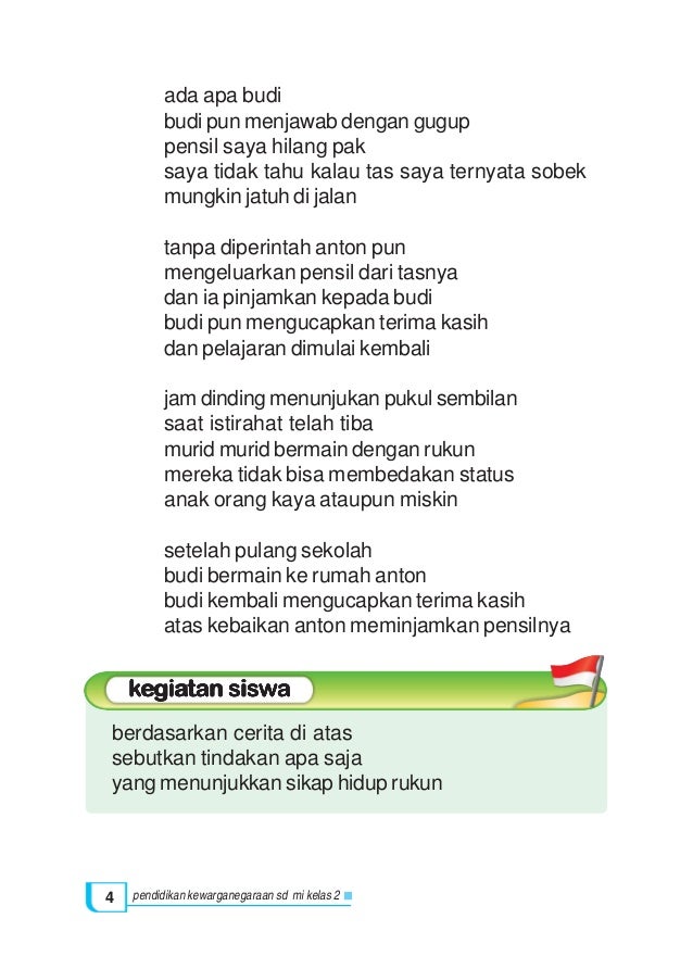 Pendidikan Kewarganegaraan Kls2