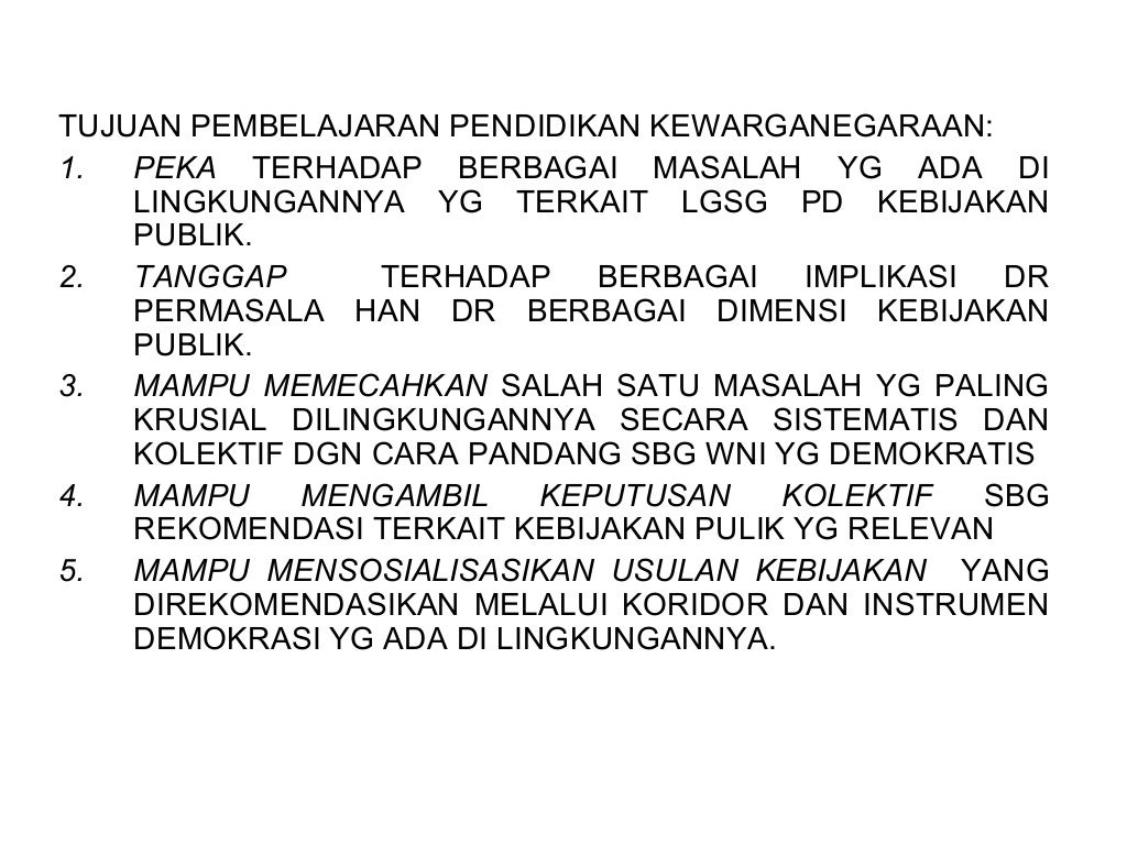 Pendidikan kewarganegaraan kuliah