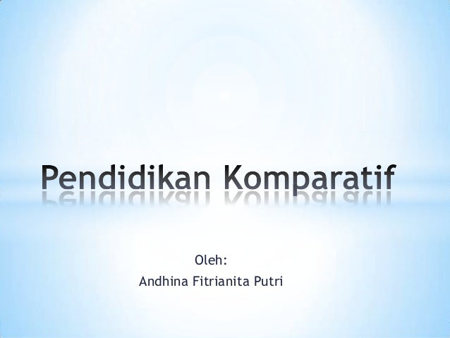 Metode Metode Dalam Pendidikan Komparatif