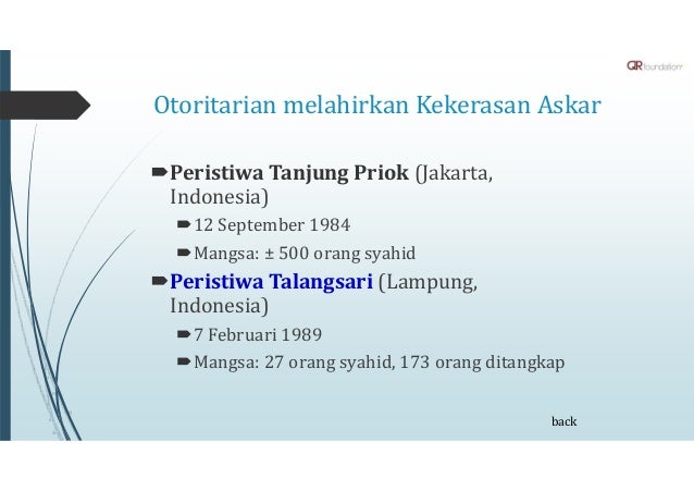 Peristiwa Tanjung Priok 1984 Pendidikan politik dalam islam Peristiwa Tanjung Priok 1984 Pendidikan politik dalam islam