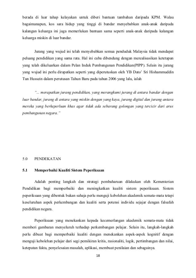 Pendidikan Sebagai Pemangkin Pembangunan Kecermelangan Insan Dan Nega