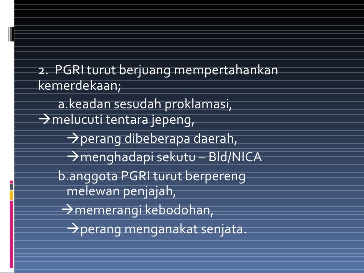 Pendidikan sejarah perjuangan persatuan guru republik 