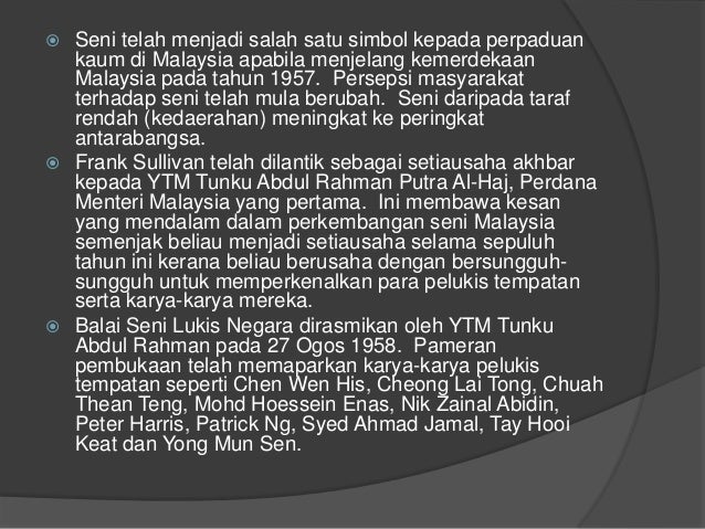 Sejarah Seni Visual Malaysia Sejarah Seni Visual Malaysia