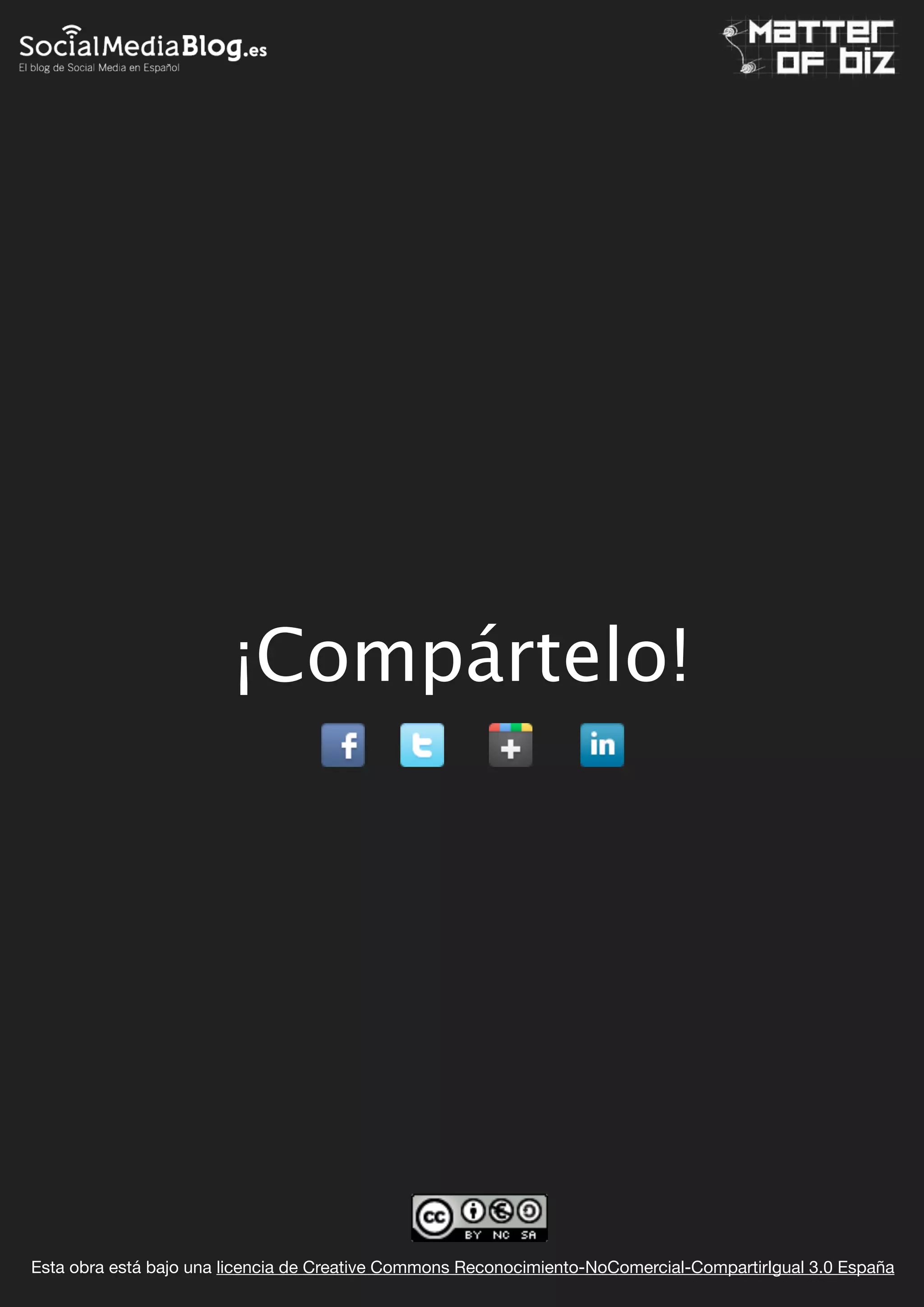 ¡Compártelo!

27

Esta obra está bajo una licencia de Creative Commons Reconocimiento-NoComercial-CompartirIgual 3.0 España

 