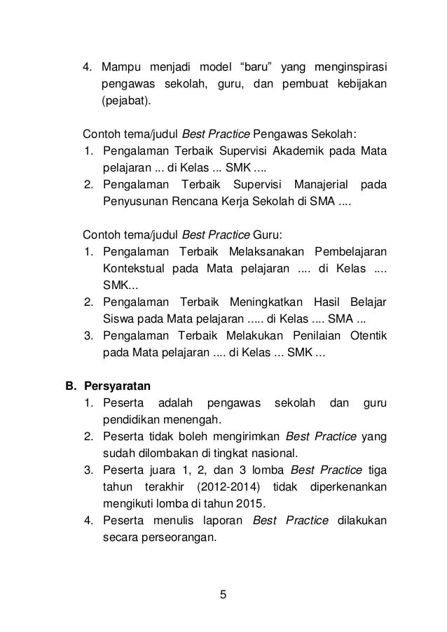 Contoh Best Practice Pengawas Sekolah Dengan