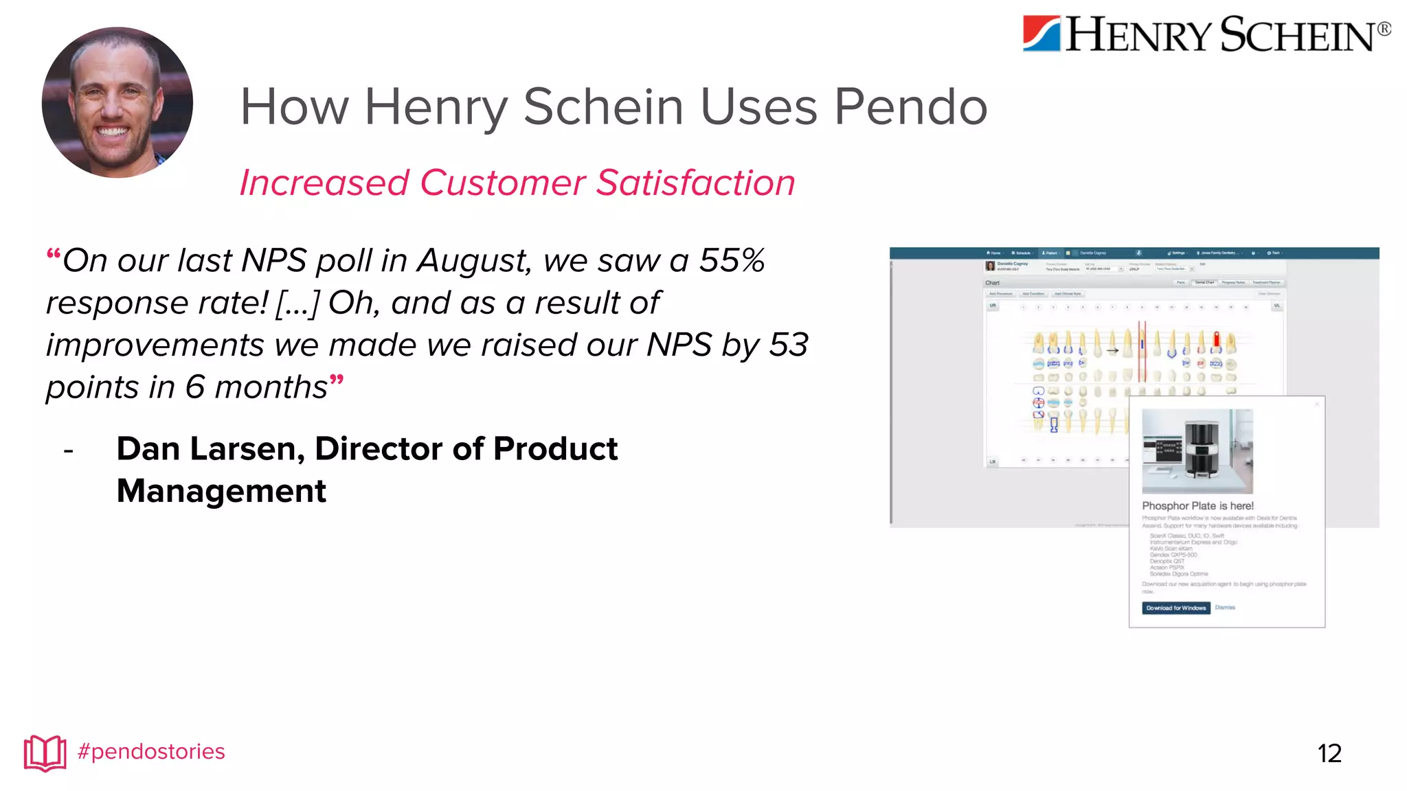 11
How Sprinklr Uses Pendo
Make help in-context instead of out-of-context
#pendostories
“If I look at my support tickets today, more than 60
- 70% of them are questions on how to use the
product. Pendo is going to reduce the time we
spend on support tickets, and give us a much
better customer experience.”
- Murali Swaminathan, EVP Client Success
and Engineering
Over 100 active users
 