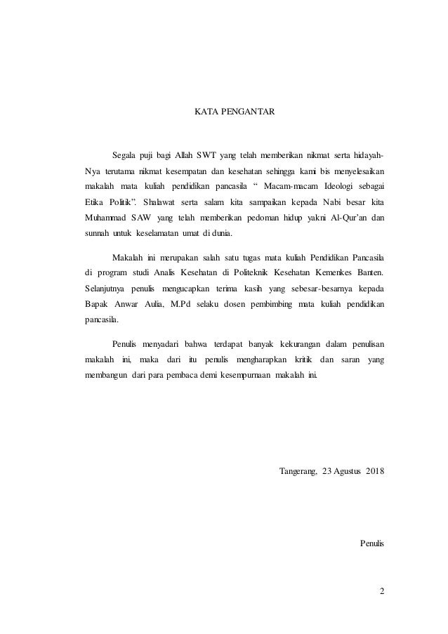 Macam Macam Ideologi Dunia Sebagai Etika Politik