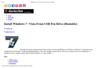 Pen drive bootable