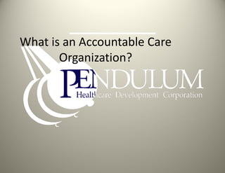 What is an Accountable Care Organization? 