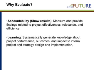 Designing baseline surveys for impact analysis and evaluation of progress