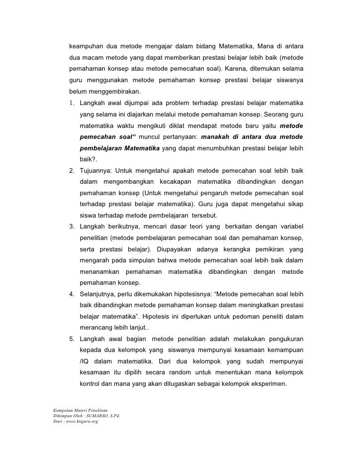 Penelitian eksperimen