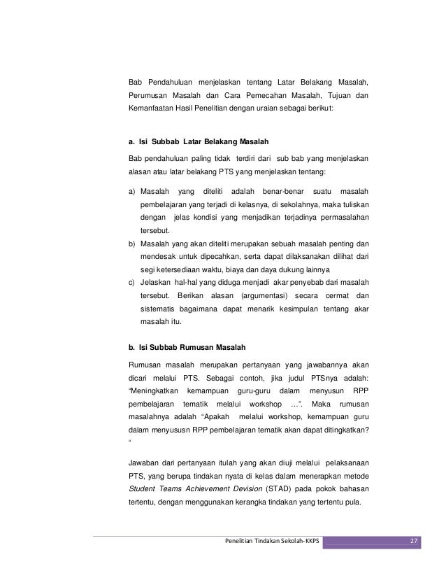 Penelitian tindakansekolah