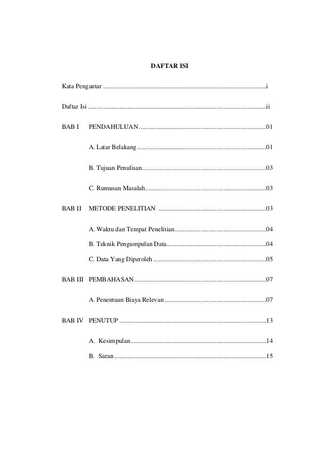 Penelitian Akuntansi Biaya Penghitungan Biaya Relevan Yang Digunaka