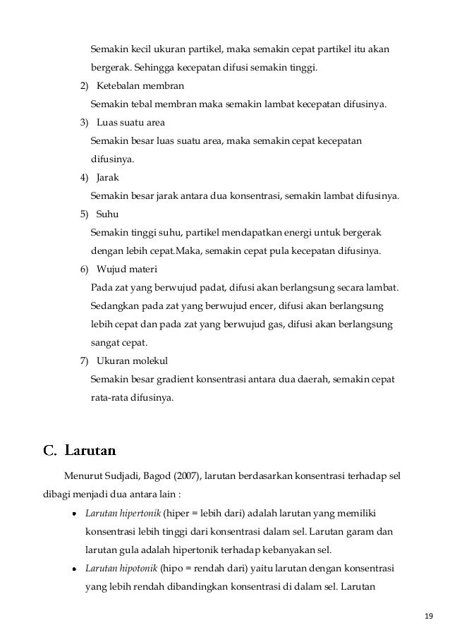 Penelitian difusi dan osmosis