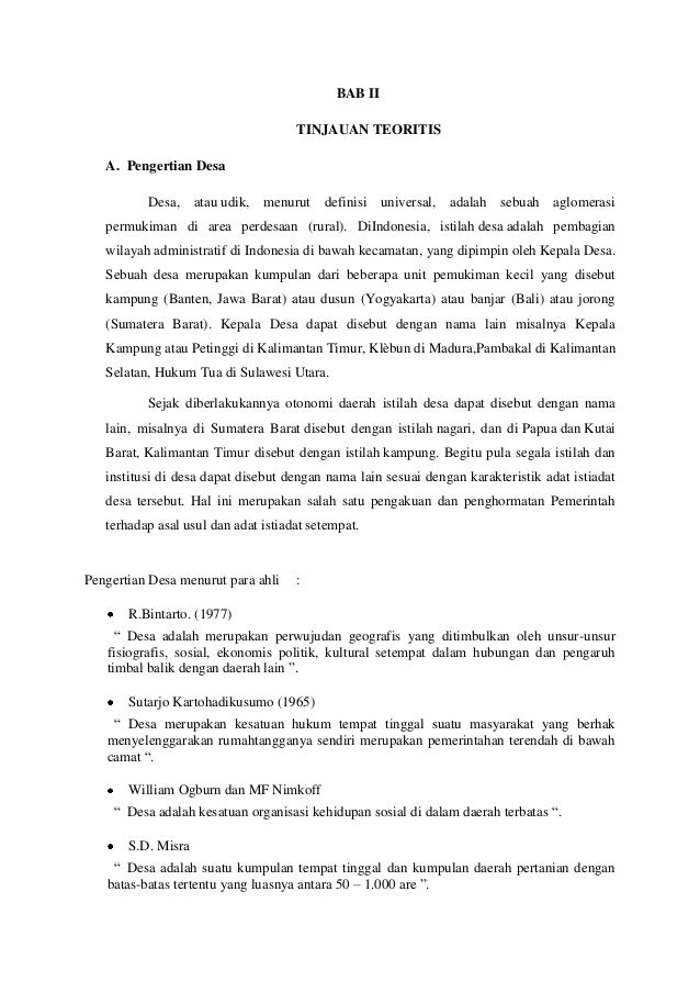 Contoh Makalah Penelitian Sejarah Desa