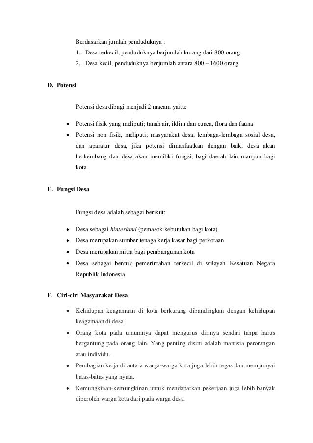 Contoh Makalah Observasi Desa