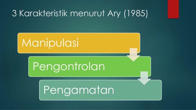 Penelitian eksperimen