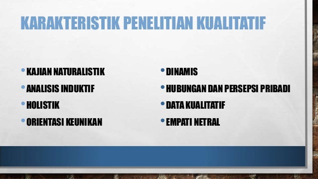 Penelitian kualitatif