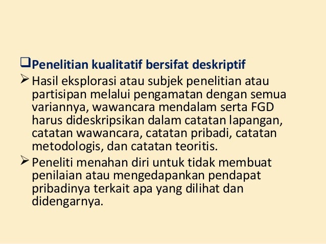 Penelitian kualitatif untuk penelitian pendidikan