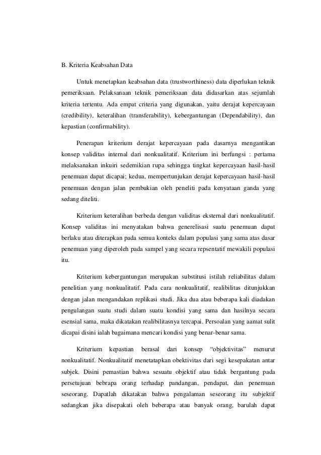 Penelitian Kuantitatif Teori Keabsahan Data Bagian 1