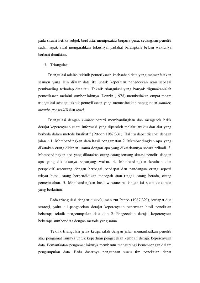 Penelitian Kuantitatif Teori Keabsahan Data Bagian 1