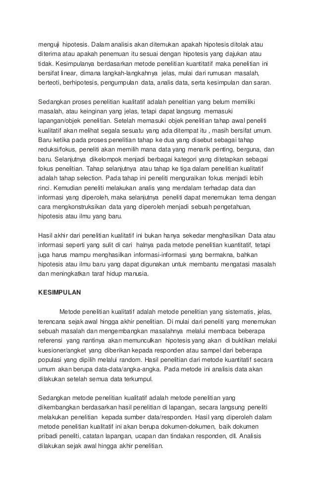 Metode Penelitian Kualitatif Dan Kuantitatif