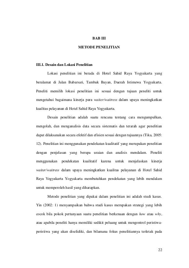 Kinerja Waiter Waitress Dalam Upaya Meningkatkan Kualitas Pelayanan