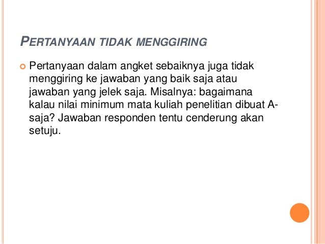 Metode pengambilan data penelitian kuantitatif