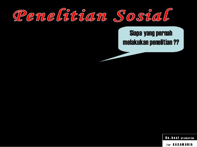 Penelitian Sosial
