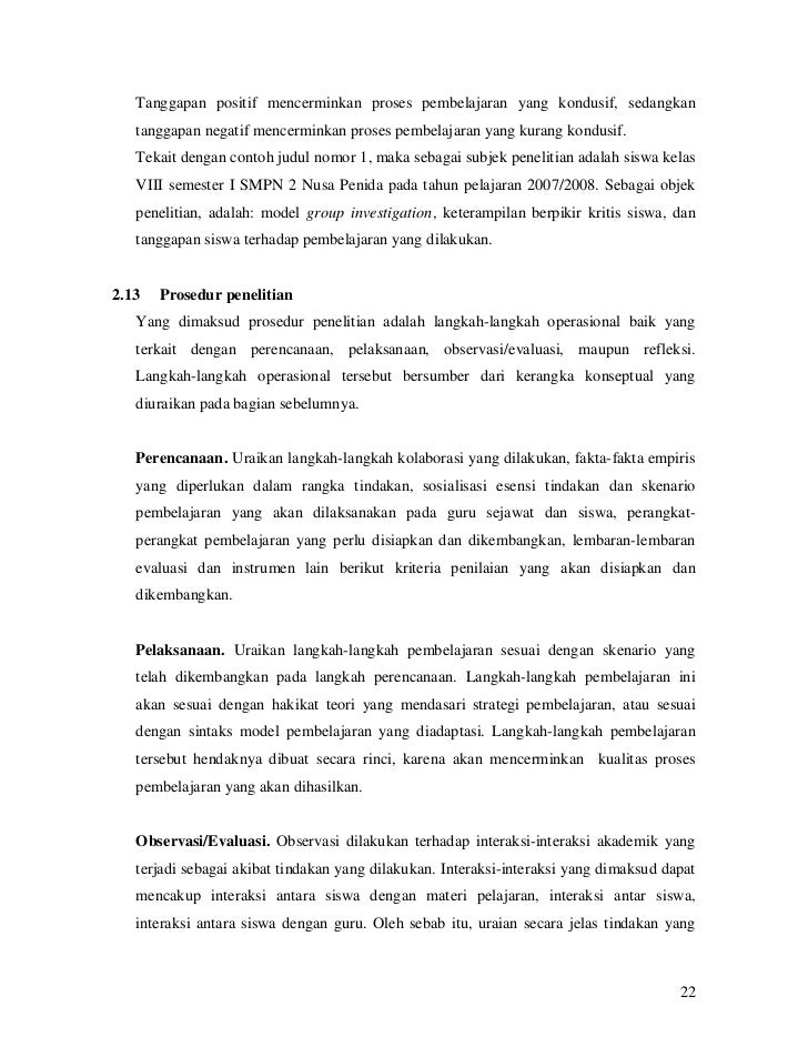 Penelitian tindakan kelas Penelitian tindakan kelas