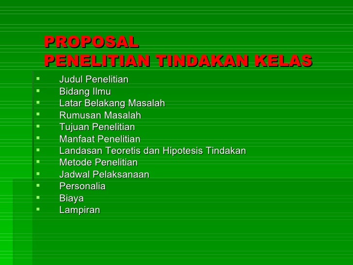 Penelitian tindakan kelas