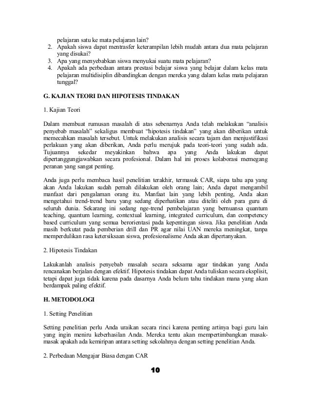Penelitian tindakan kelas (ptk)